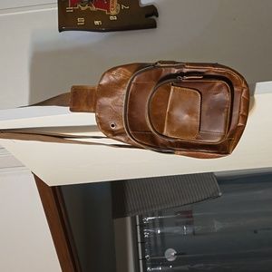 LEATHER Sling Backpack